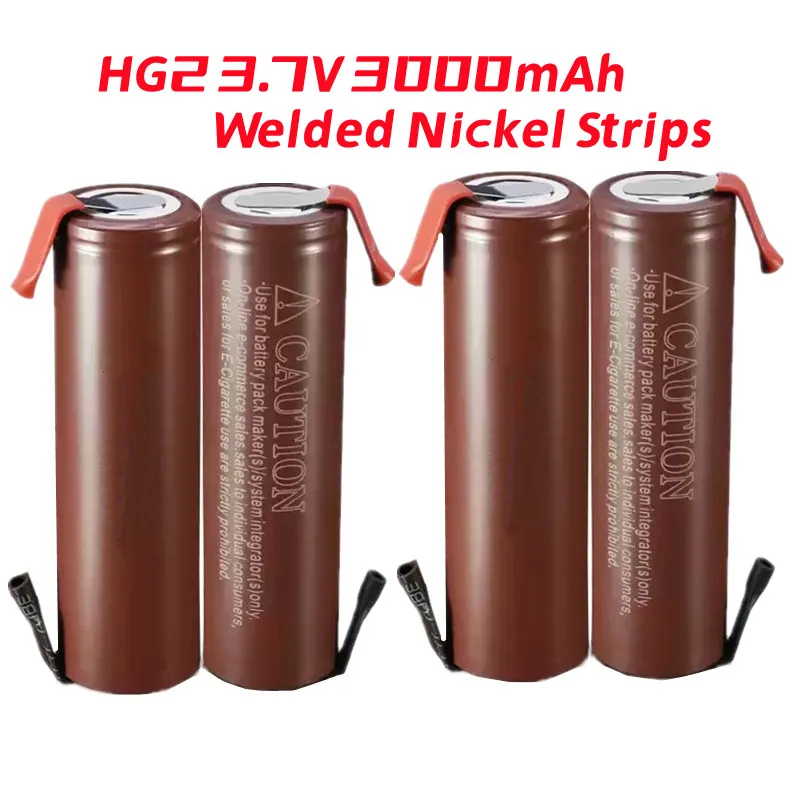 

1-20PCS HG2 18650 Battery 3000mAh HG21865 3.7V Lithium Rechargeable High Discharge 20A Power Bateria (Welded Nickel Strips)