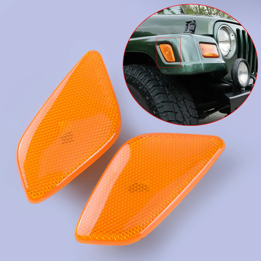 

55155629AB 55155628AB 1 пара автомобильных передних крыльев, боковых фонарей, габаритных огней, корпус для Jeep Wrangler TJ 1997-2006