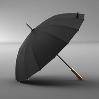 black long handle umbrella business mens luxury waterproof umbrella quality heavy rains sombrillas outdoor products eb5ys