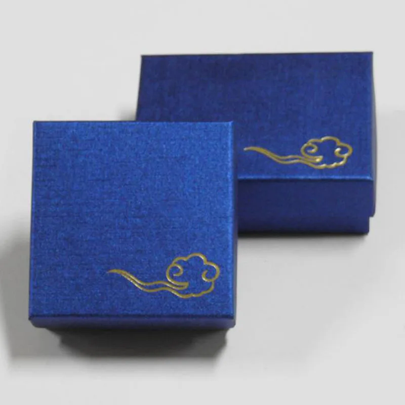 Blue Propitious Clouds Paper Box Jewellery Necklace Jewelery Boxes 50pcs/Lot Chinese Style Earring Paper Packaging Storage Ring
