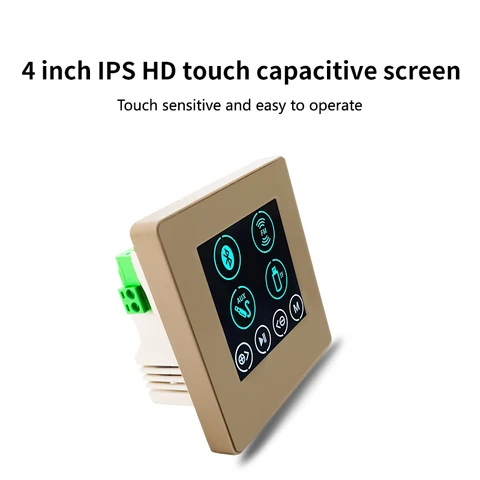 86B 4-канальный настенный аудио-усилитель с Bluetooth, фоновая музыка, сенсорный ключ, плеер, домашний кинотеатр, стереоконтроллер с поддержкой USB TF