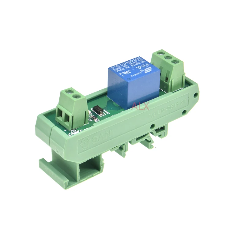 

1 Channels Relay Module DIN Rail Mount SRD-05VDC-SL-C SRD-12VDC-SL-C SRD-24VDC-SL-C Compatible 1NO 1NC 10A 5V 12V 24V DC PNP NPN