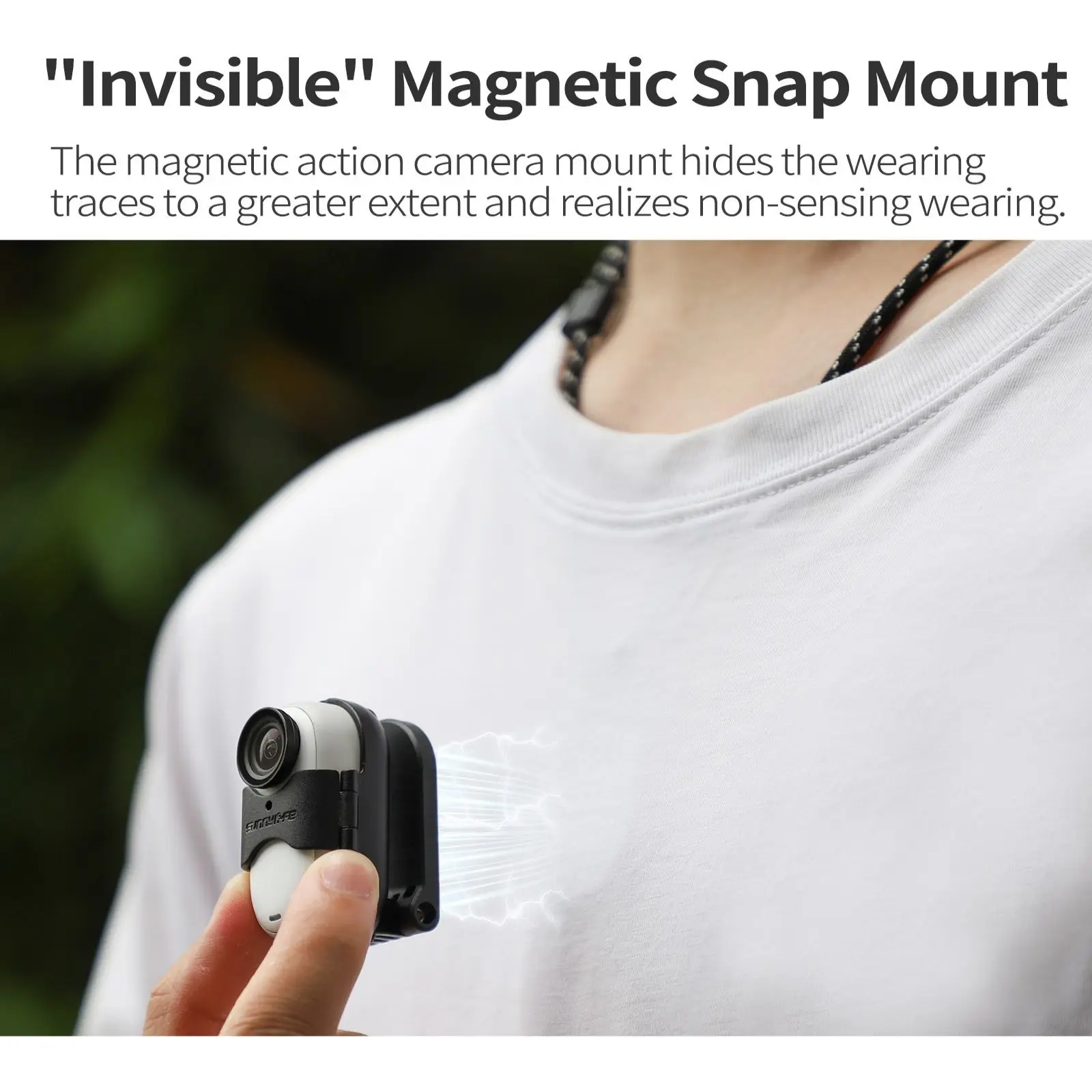 Магнитный Ремешок Sunnylife Для Insta360 GO 3 Шейный Без Помощи Рук Спортивных Экшн-камер