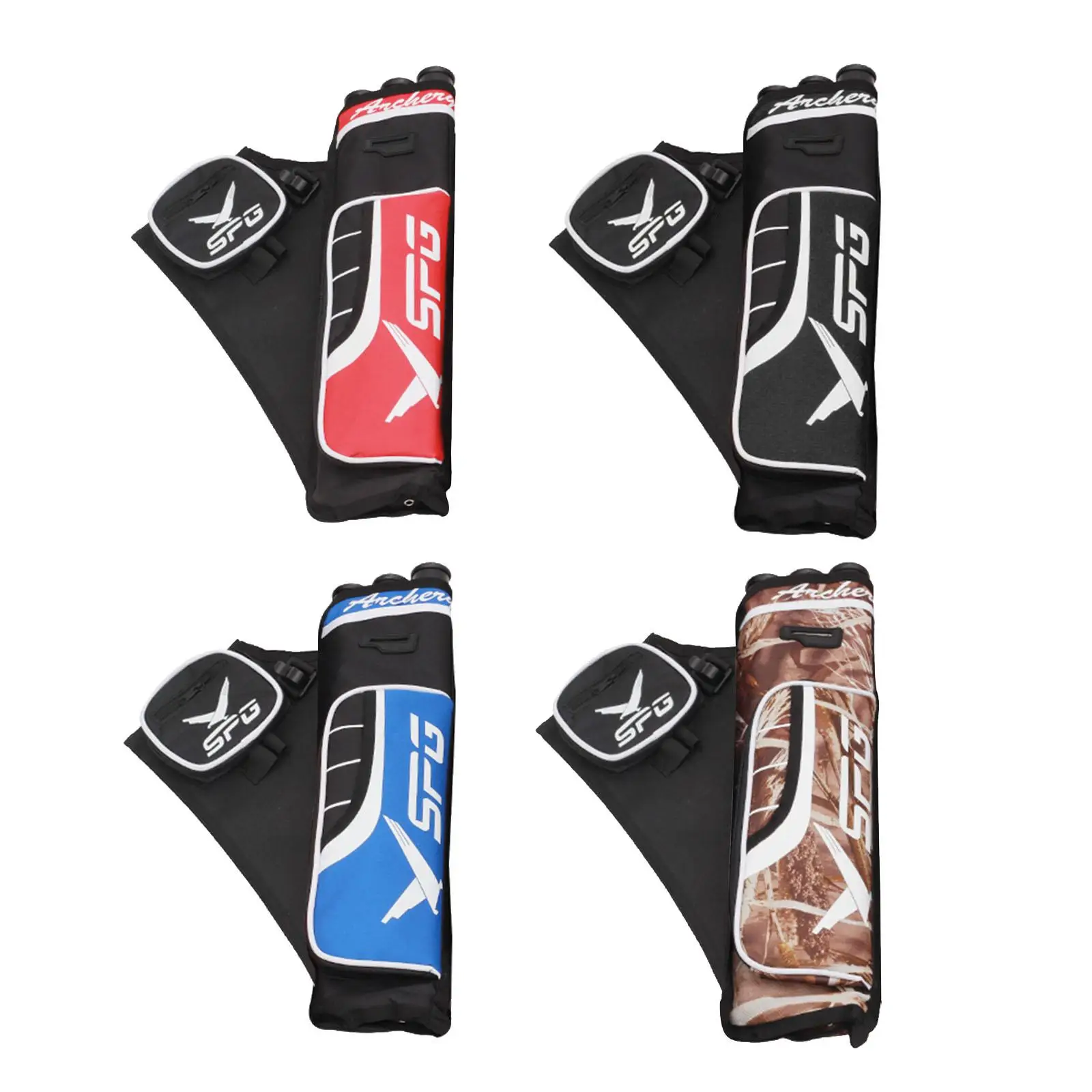 

Archery Pocket 3 Tube Holder bag Archery Back Side Waist Quiver Hunting