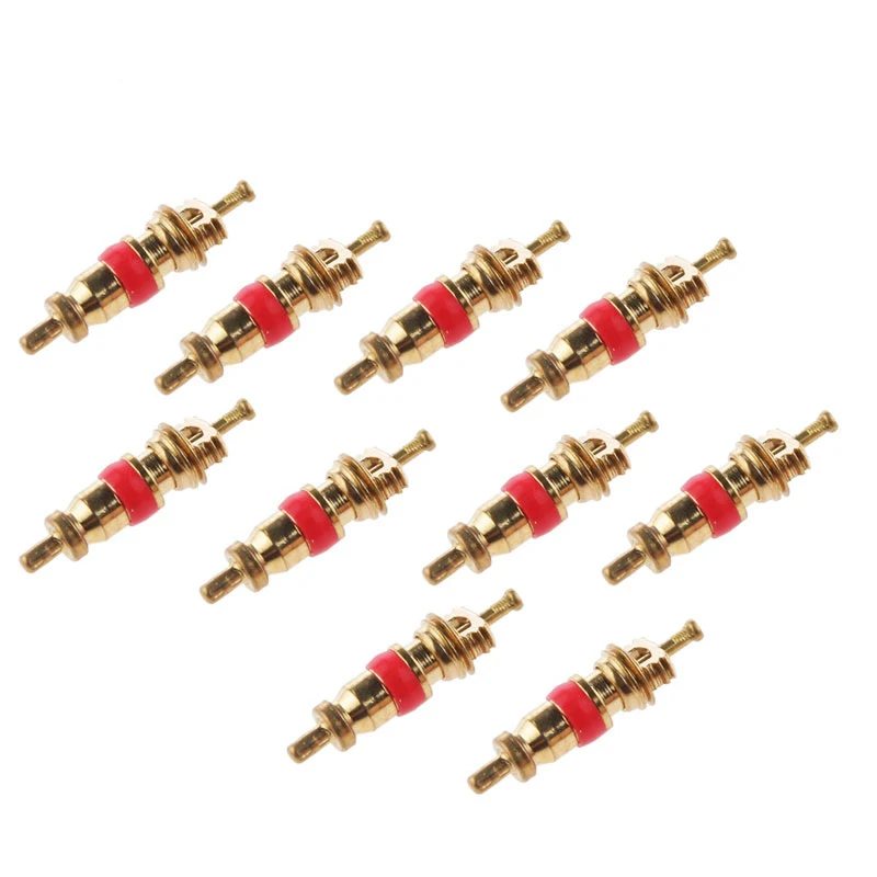 

10 шт./лот, медный автомобильный велосипед, мотоцикл, резиновый шланг, бескамерный тип, вставка клапана, сердечник клапана