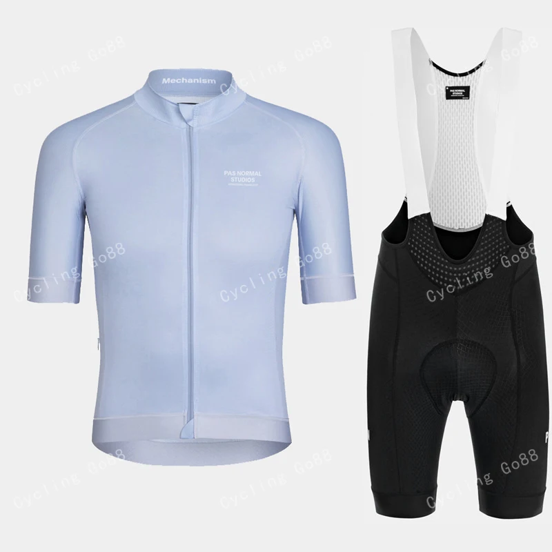 

Sleeve Men's Mountain Bike Cycling Jersey Pas Normal Studios Cycling Wear Striped Breathable Cycling Jersey Maillot Ciclismo