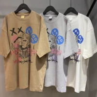 anime t shirt oversize harajuku graphic t shirts cotton cartoon graffiti print top men streetwear hip hop summer vintage clothes