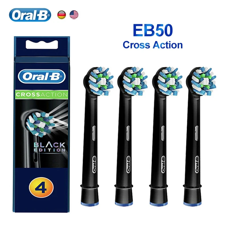 Насадки для электрической зубной щетки Oral B EB50, мягкая щетина, 16 градусов, для удаления пятен, ухода за зубами