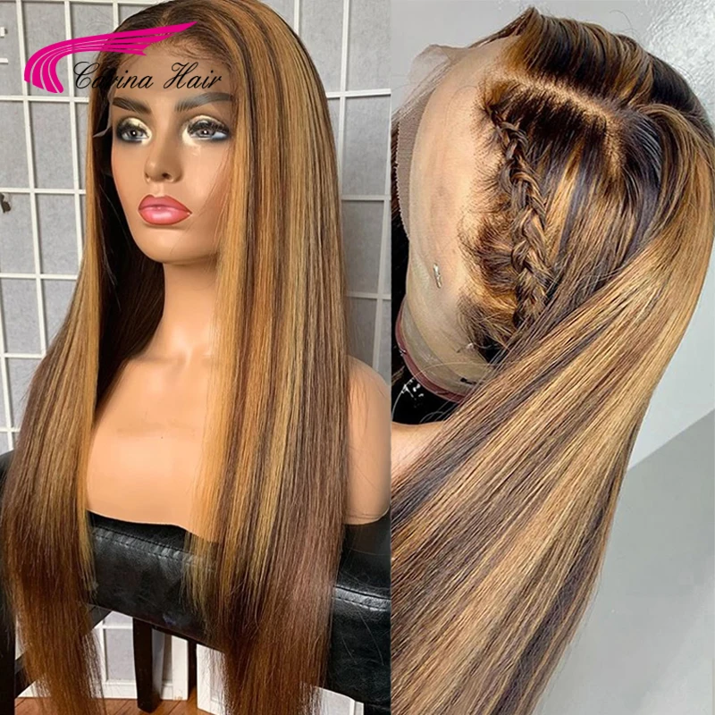 Хайлайтер #4/27 блонд цветные человеческие волосы кружевная часть продвижение