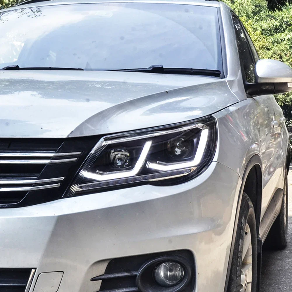 Для Tiguan 2009-2012 автомобильные фары системы освещения в сборе светодиодные проектор
