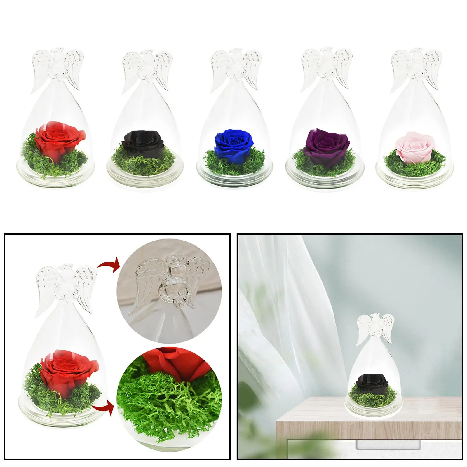 

Стеклянный Ангел ручной работы на День Благодарения, подарок на день матери