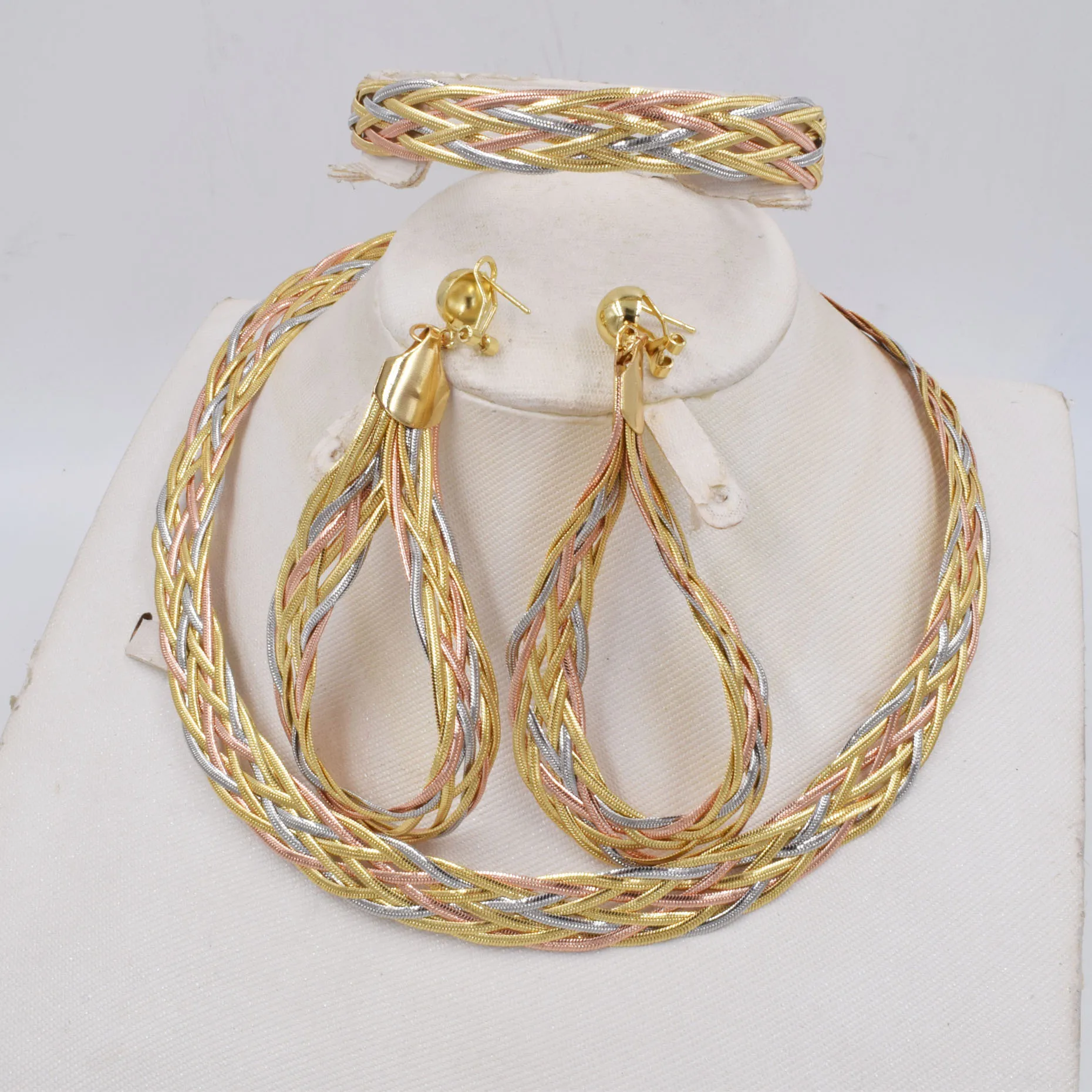 

Новый стиль Ltaly 750 золотой цвет набор украшений для женщин африканские бусы ювелирные изделия модное ожерелье набор серьги ювелирные изделия
