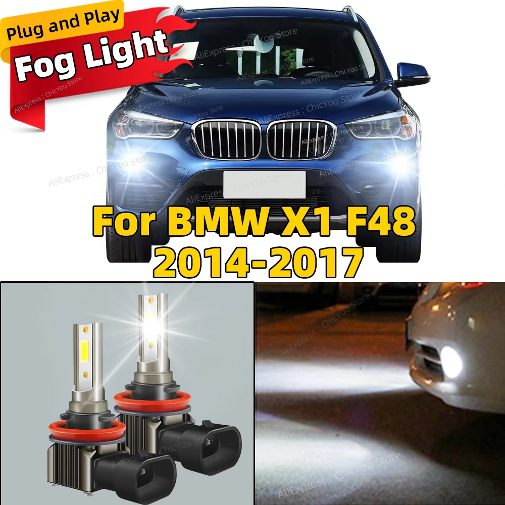 2 шт. светодиодные лампы автомобиля передние противотуманные фары аксессуары 6000K