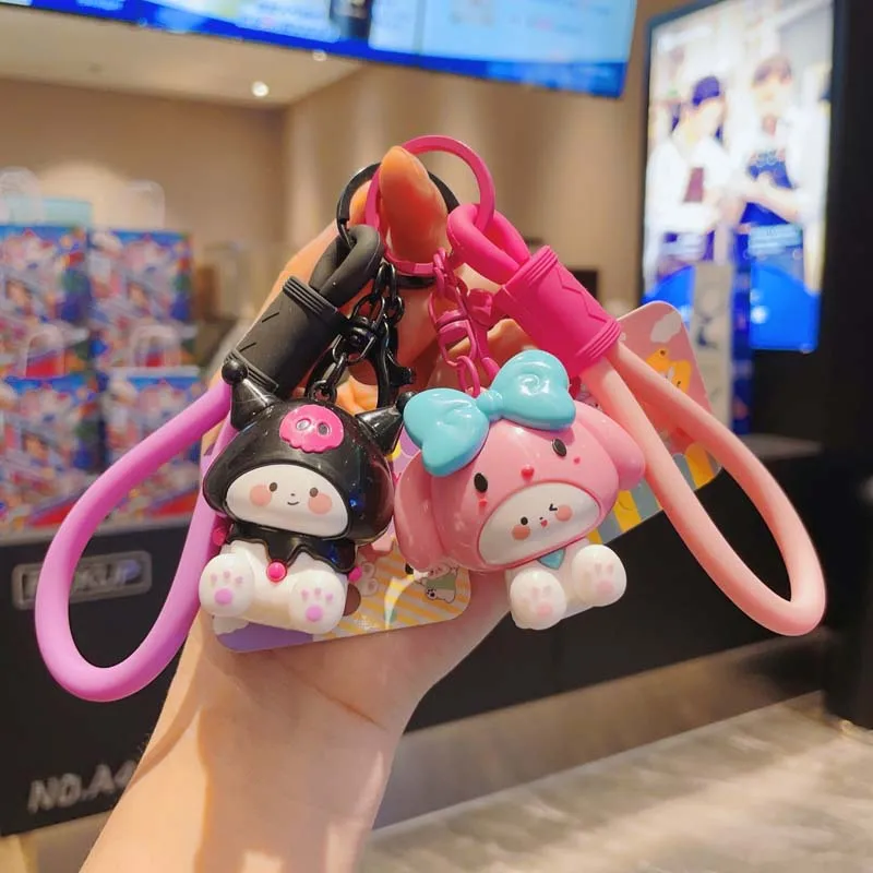 Брелок в виде интернет-знаменитости Sanrio Melody изысканный автомобильный брелок