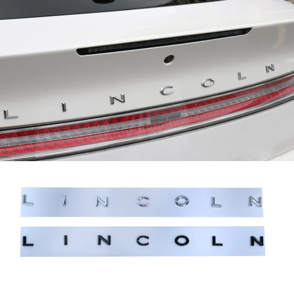 

Наклейка на заднюю панель для Lincoln, логотип Lincoln, Эмблема багажника, наклейка для Lincoln MKC MKX KMZ Voyager Navigator локомотив Lincoln, наклейка