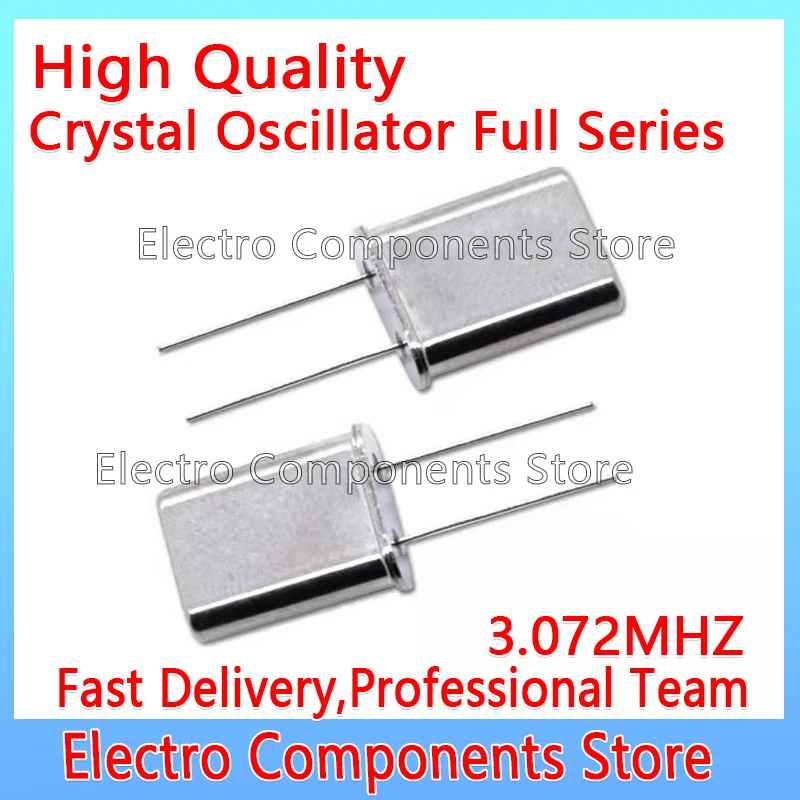 

5PCS/Lot HC-49U 3.072M 2P Quartz Resonator 49U 3.072MHZ SMD Passive Crystal Oscillator Kit 2Pin DIY Electronic Set DIP-2P