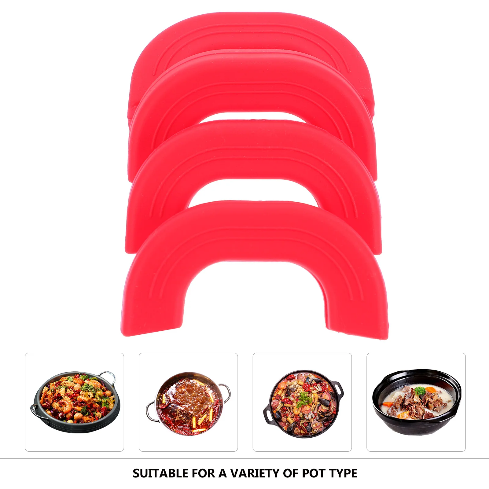 

Handle Pot Silicone Cover Holder Sleeve Pan Hot Covers Iron Skillet Castgrip Heat Non Cookware Assist Resistant Sleeves
