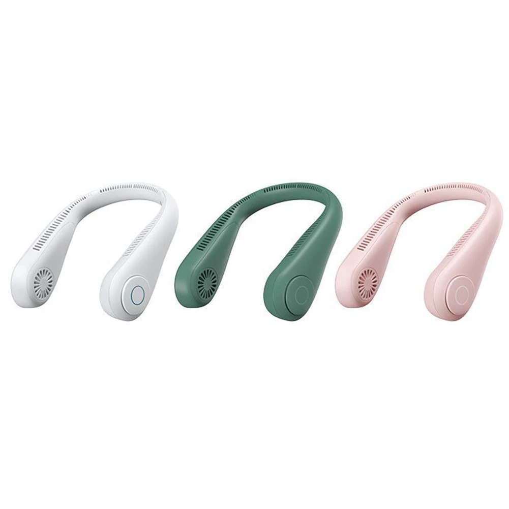 

Mini Bladeless Fan Hanging Neck Leafless Fan Rechargeable Mute Sports for Home Outdoor Travel Portable Accessories