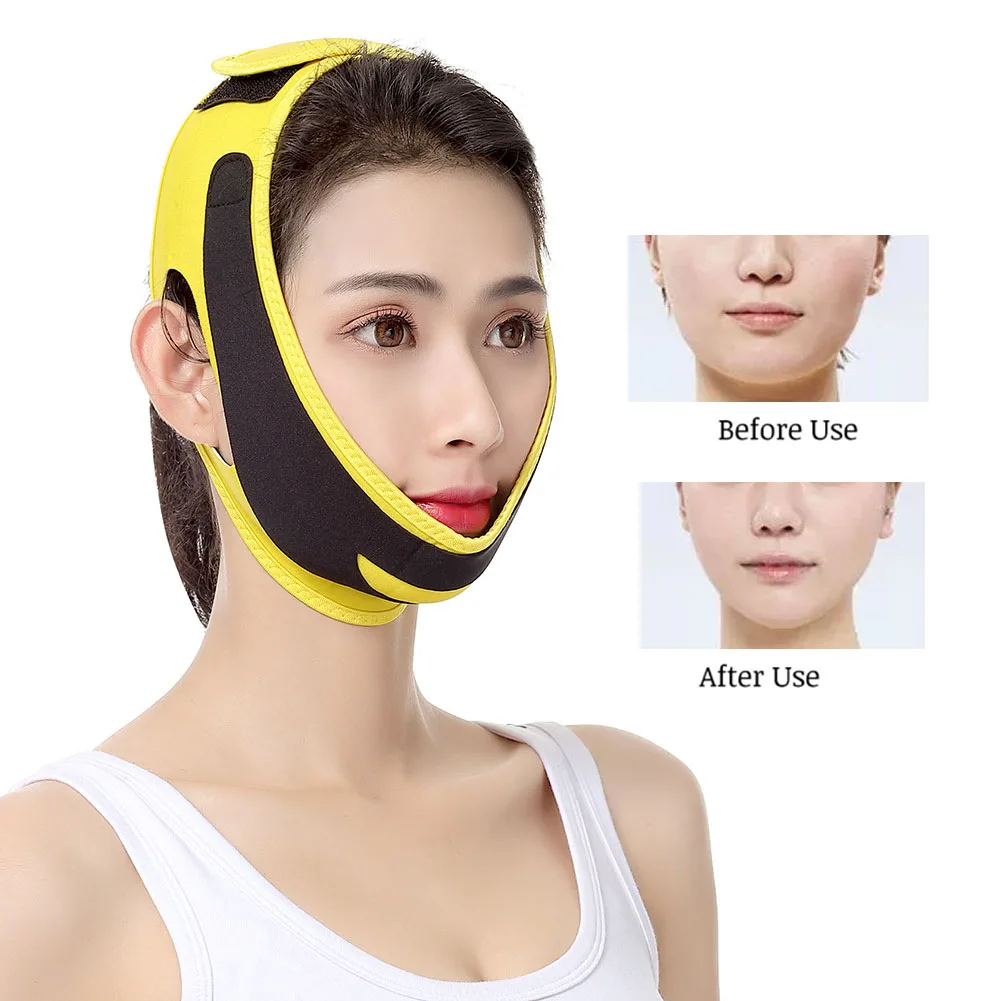 

Breathable Polyester V Face Slimming Belt Facial Lifting Tightening Shaping Mask Cheek Slimming Beauty Tools Double Chin Reducer