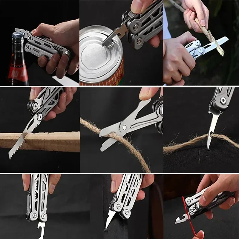 Многофункциональные плоскогубцы складные и самоблокирующиеся из твердой