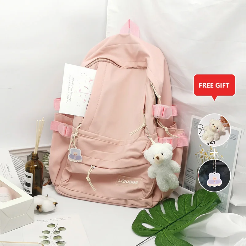 

Schoolbag large Capacity Female Student Unisex Backpack / Fashion cute school Backpack