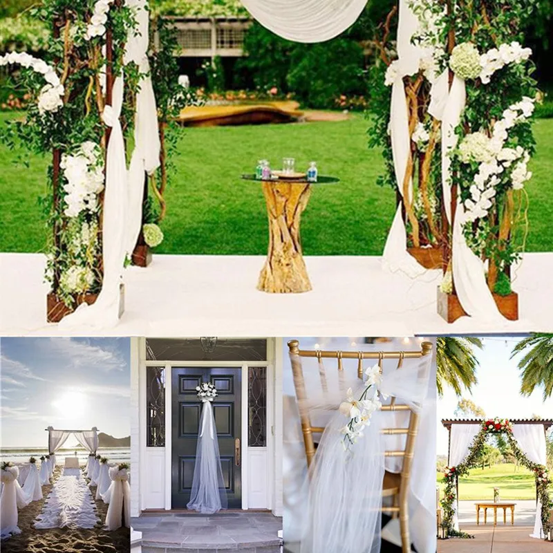 Рулон органзы с прозрачными кристаллами 5/10 м |