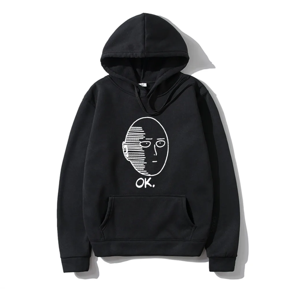 

One Punch Anime Hoodie Men 2022 Casual Fashion Fleece Tracksuit Male Streetwear Clothes Fashion Mens Pullover Warm Sweatshirt