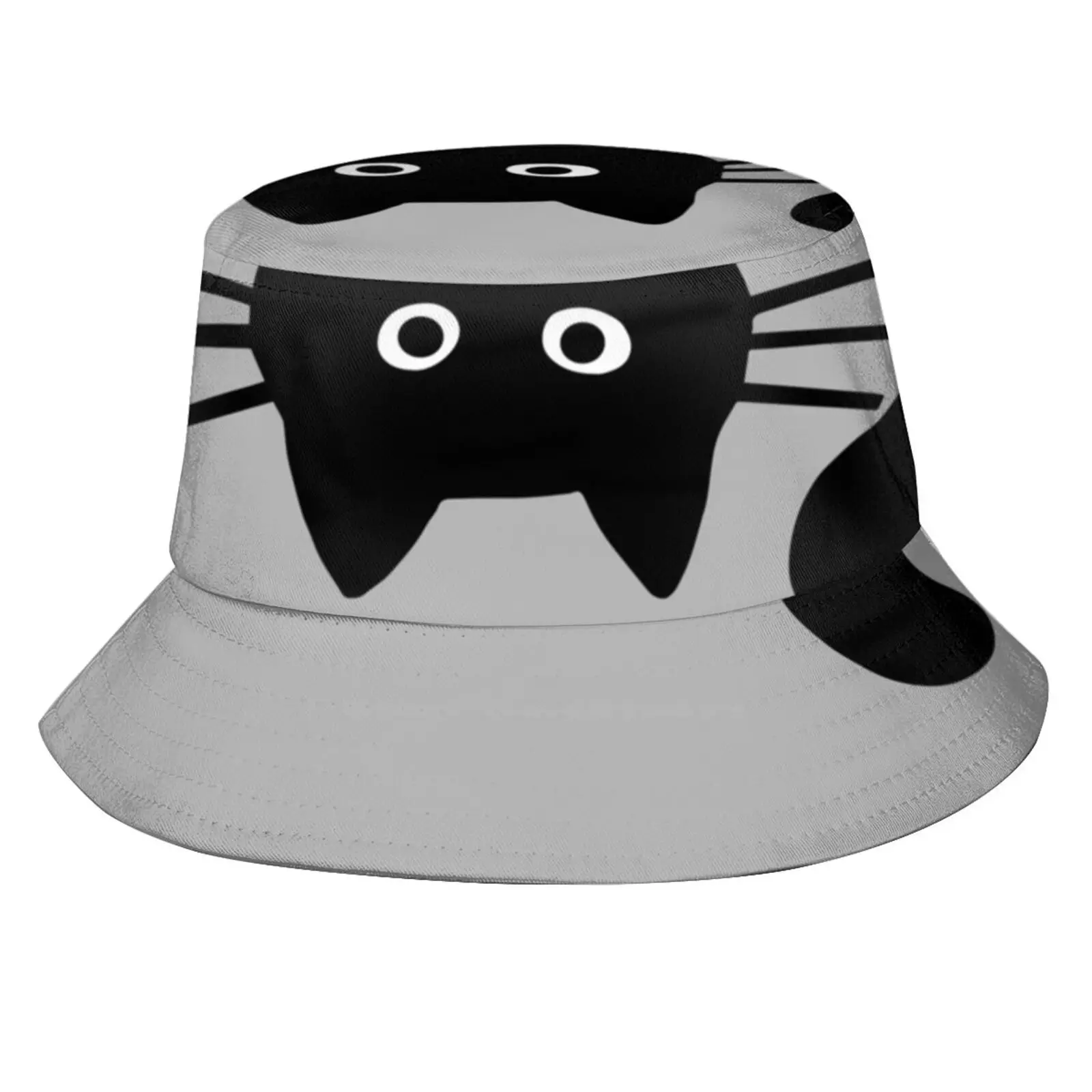 

Funny Black Cat Causal Cap Buckets Hat Kitty Feline Pets Animals Cat Lover Whiskers Black Cats Funny Cat Cat Person