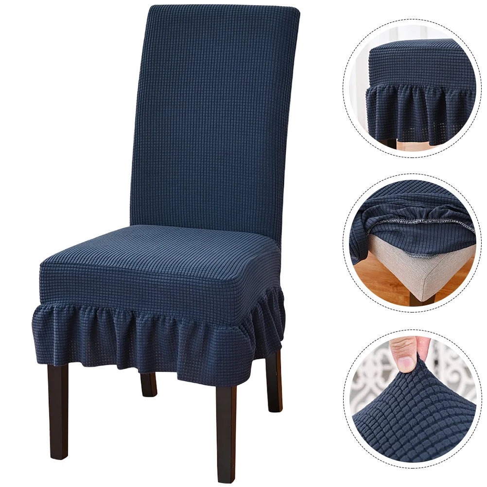 

Chair Covers Dining Cover Protector Slipcoversroom Stretch Slipcover Kitchen Chairselastic Skirt Furniture Washable Dorm Office