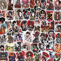 50 sexy geisha stickers personality creative skateboard notebook suitcase waterproof decorative graffiti stickers wholesale