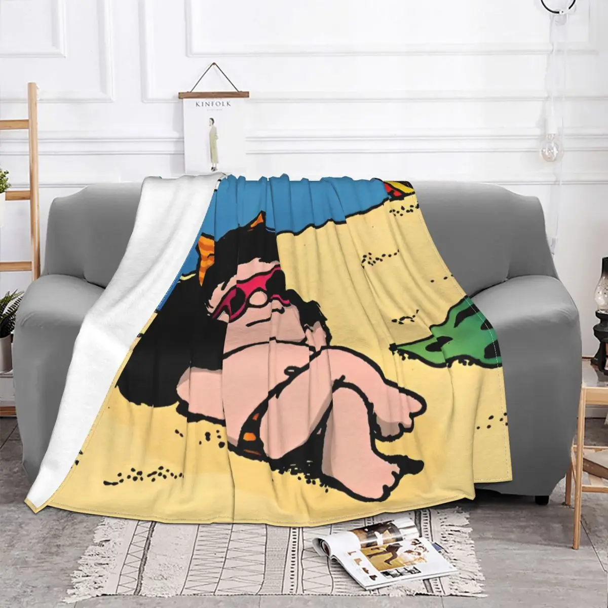 Mafalda пляжные одеяла флисовые Летние Осенние Зимние аниме портативные супер