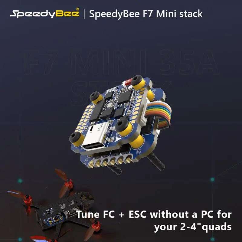 

Контроллер полета SpeedyBee F7 Mini 35A 3-6S 8-bit