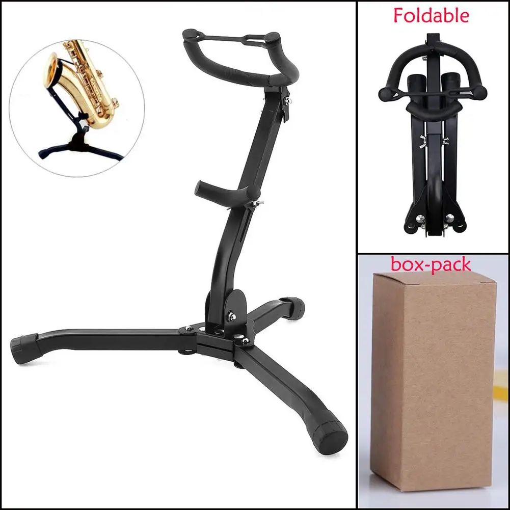 

NEW Saxophone Stand Foldable Portable Alto Tenor Sax Metal Tripod Display Holder Musical Instrument Accessories