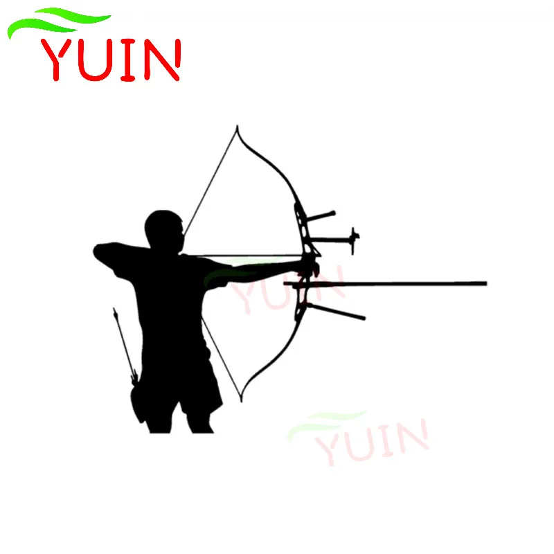 Фото Современная наклейка на автомобиль YUIN с луком и стрелкой модные аксессуары для