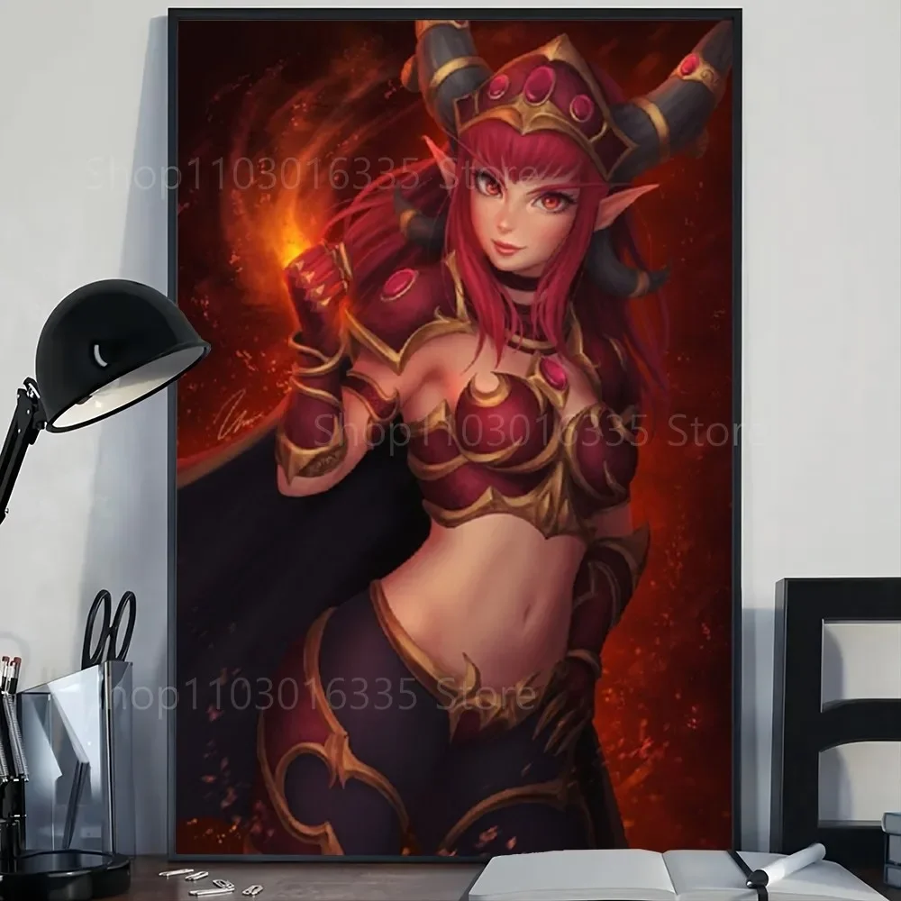 Игровой мир популярный из Warcraft игровой постер печать на бумаге домашняя гостиная