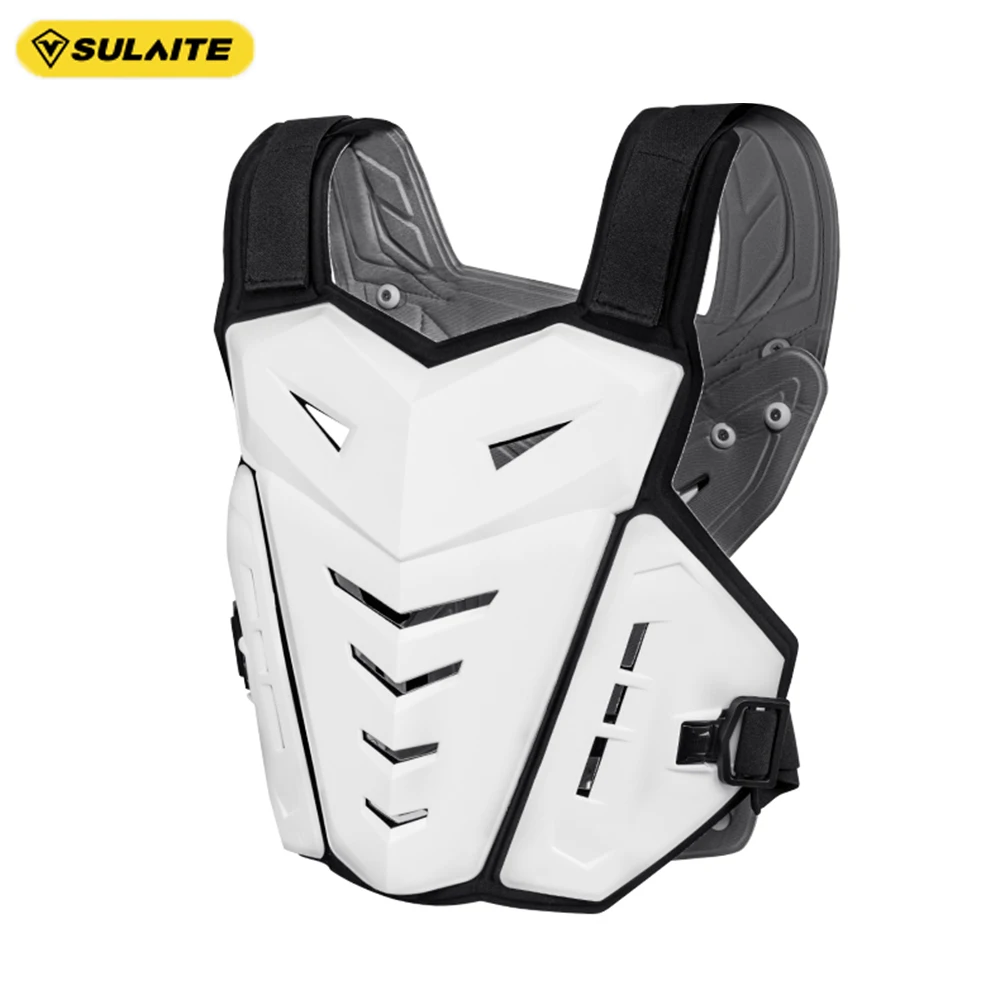 

Черный бронежилет для мотокросса Sulaite, мотоциклетная куртка, жилет для мотокросса, защита груди, защитное снаряжение для бездорожья и велосипеда