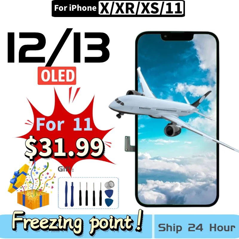 New OLED Lcd For iPhone X Xr Xs Max 10 11 12 Pro Max Mini 13 Display Screen Replacement iPhone 11pro Test Good Touch Low Price