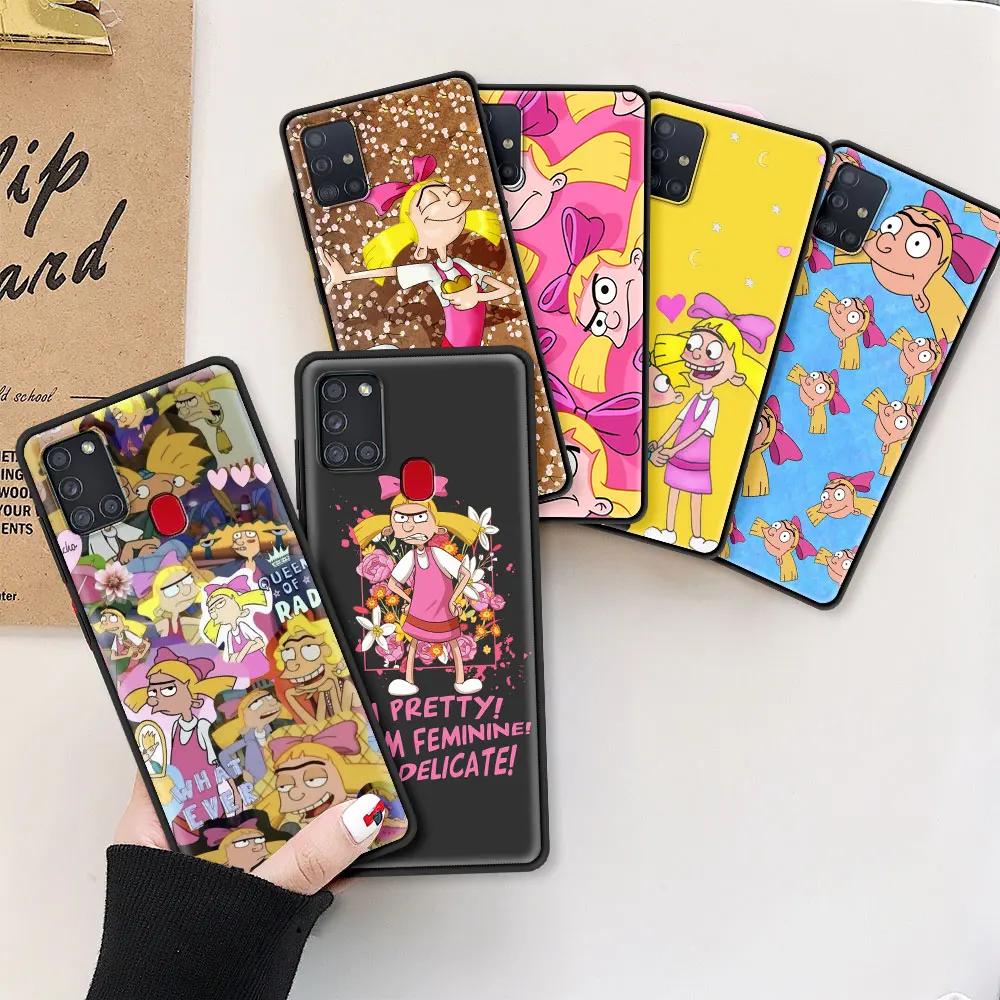 

Hey Arnolds Cartoon Coque for Samsung Galaxy A51 A71 A21s A12 A52 A32 A72 A31 Funny Soft Cover A41 A02s Painted Cell Phone Case