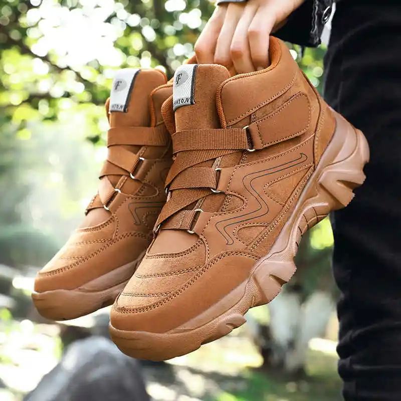 

Men's High Top Sneakers Bright Non Leather Casual Shoes Luxury Brand Men's Leather Shoe Child's Luxury Half Tennis Tennis-Male