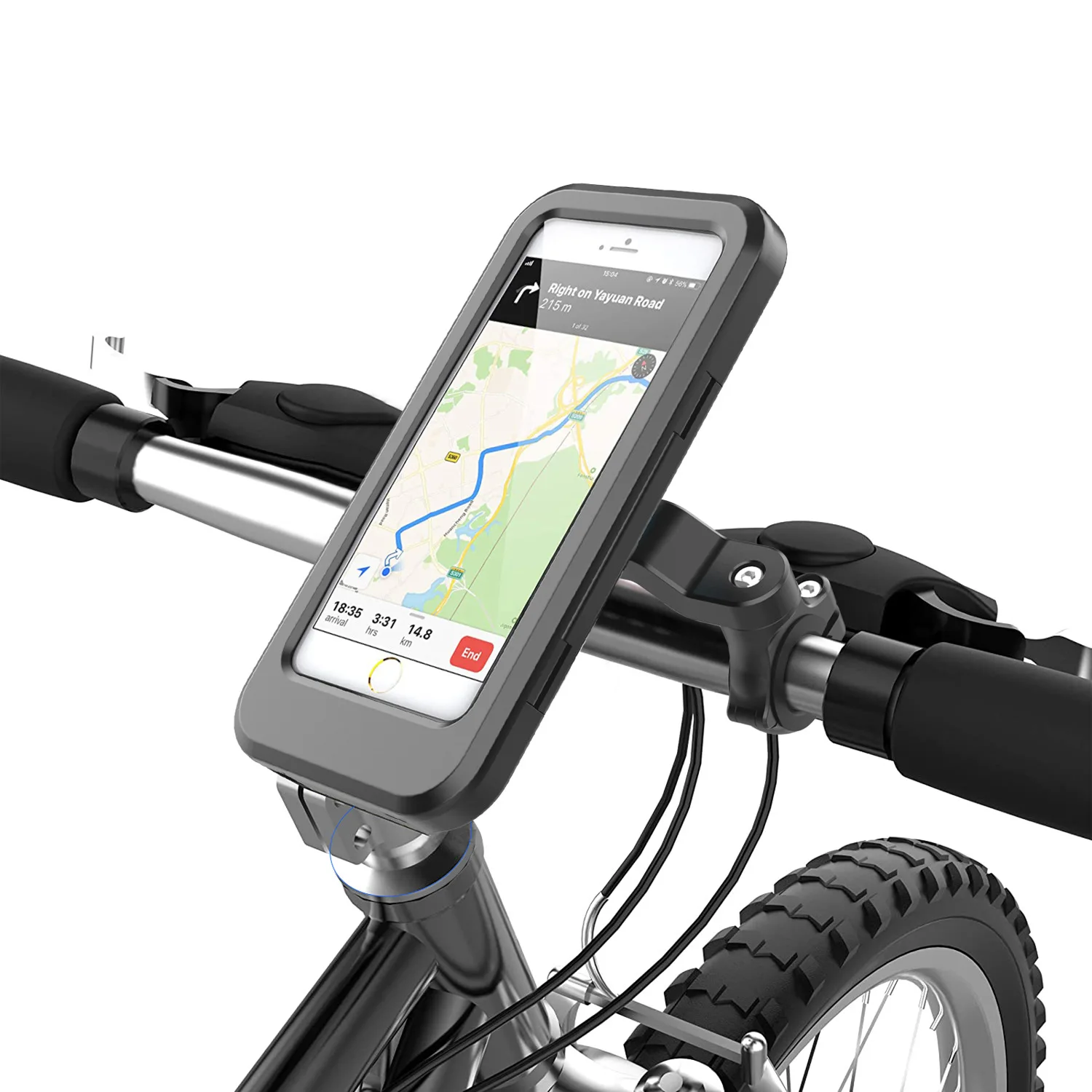 

Bicycle Handlebar Smartphone Holder Waterproof Mobile Phone Protective Shell