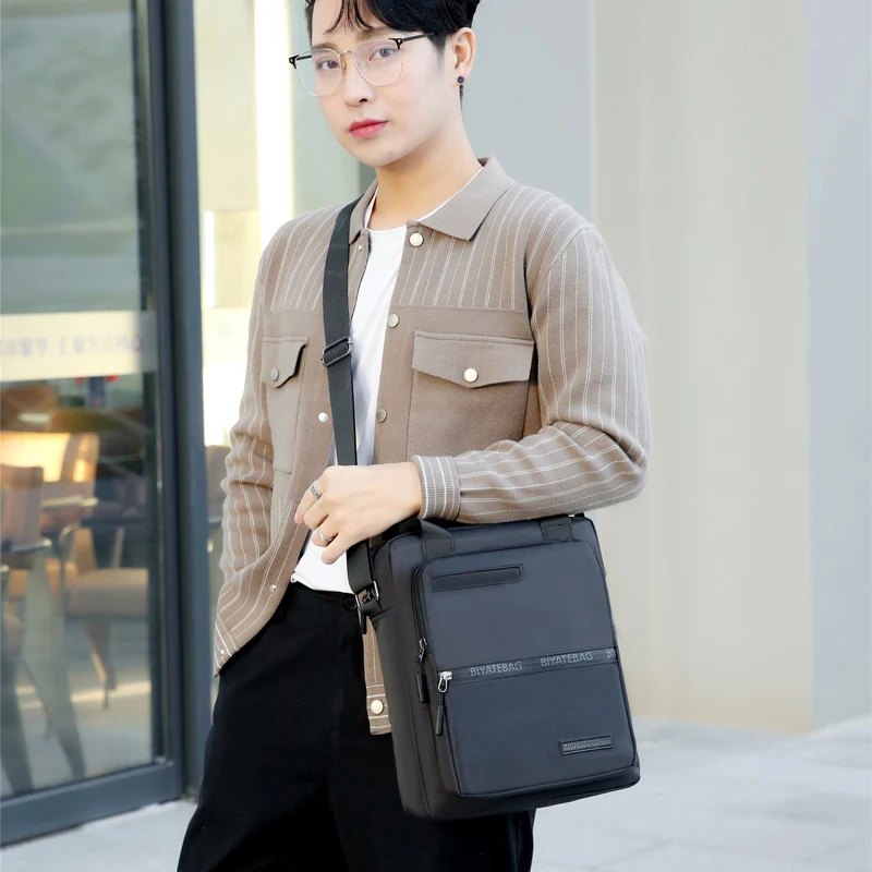 Men Bags Male Nylon Shoulder Bags Unisex Crossbody Messenger Bags Large Capacity Travel Handbag Waterproof Men's Business Bag