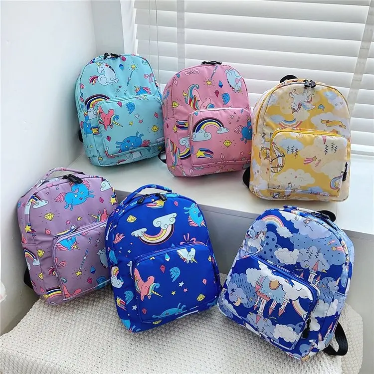 Cute Children Small Schoolbag In Kindergarten Baby Cartoon Unicorn Fashion Bags 3-4-year-old Boys Girls Small Travel Backpacks