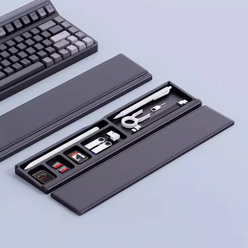 

Keyboard Wrist Rest Pad Ergonomic Soft Memory Foam Support Desktop Storage Box Easy Typing Pain Relief for Office Home