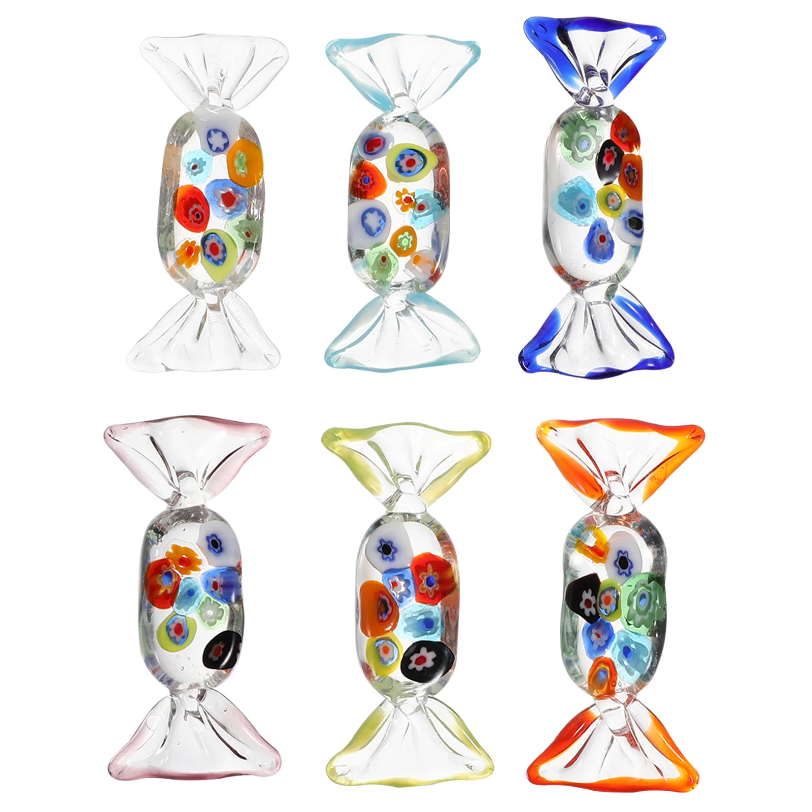 

Candy Ornaments Table Wedding Cane Decor Figure Artwork Blow Figurine Vintagecrystal Blown Scatter Centerpieces