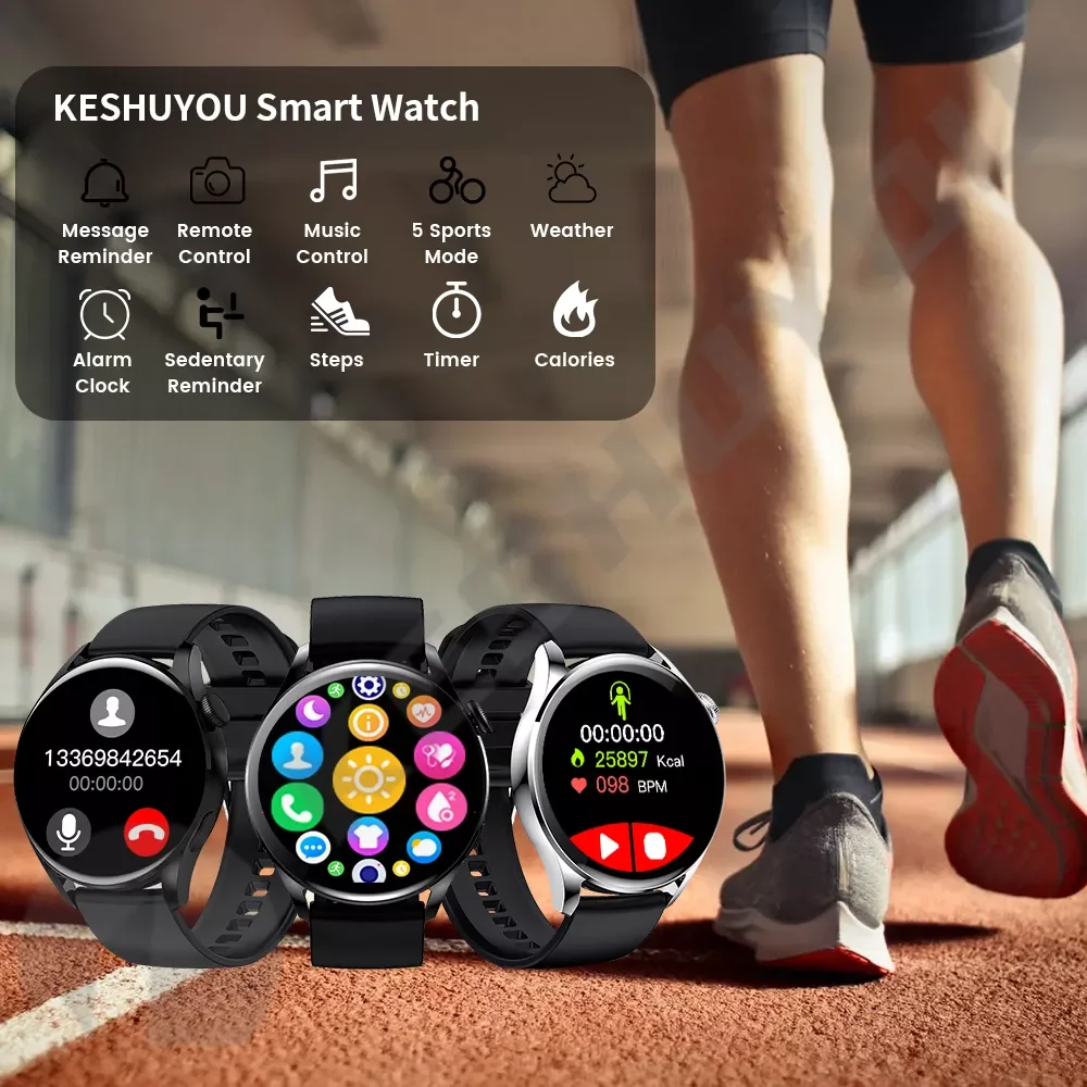

New GT5 Smart Answer Call Fitness Tracker Wireless Charging NFC Women Smartwatch Gift Phone iOS PK GT3 Pro