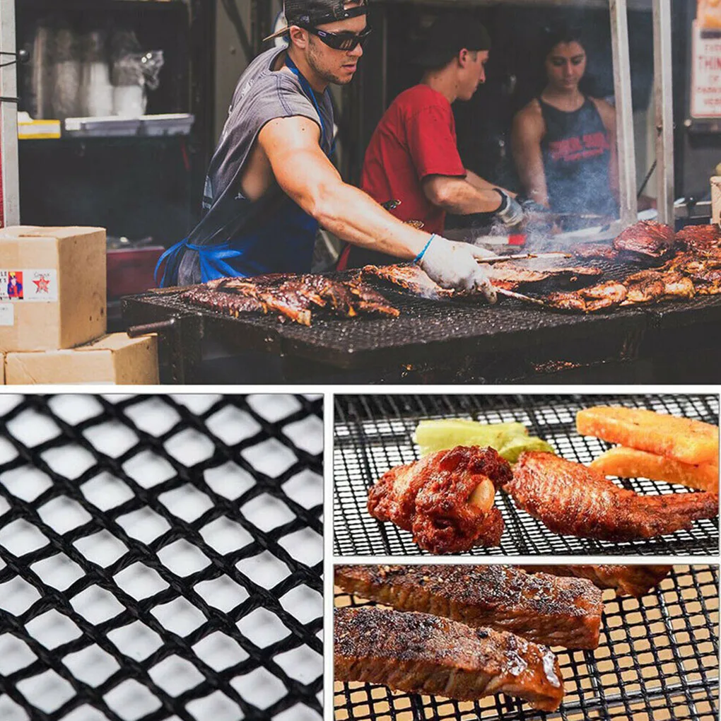 

Barbecue Grill Mat Nonstick Grilling Mesh Pads Outdoor Camping Cook Oven BBQ Grill Bag Baking Sheet Reusable BBQ Accessories