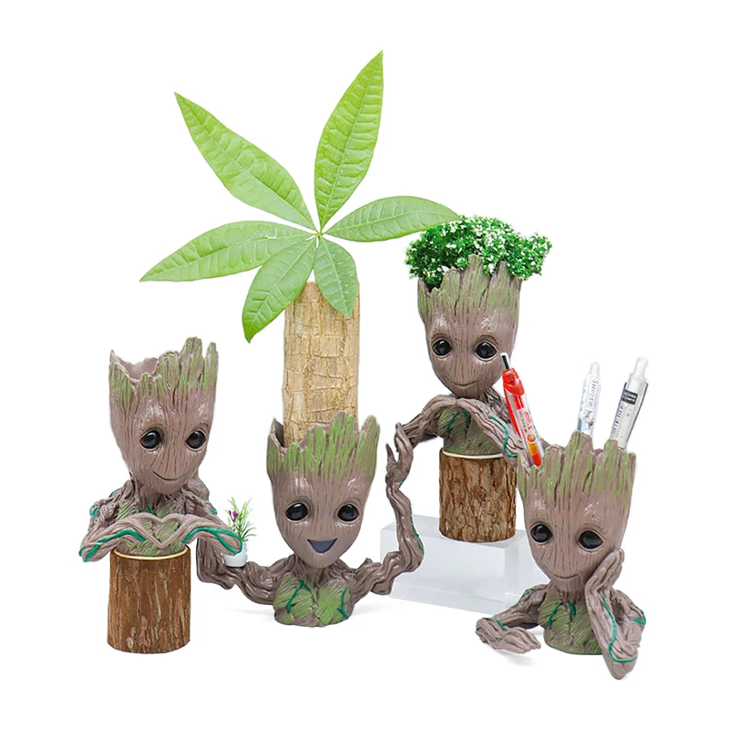 Цветочный горшок Disney Groot держатель для ручек дерево человек Стражи Галактики Marvel