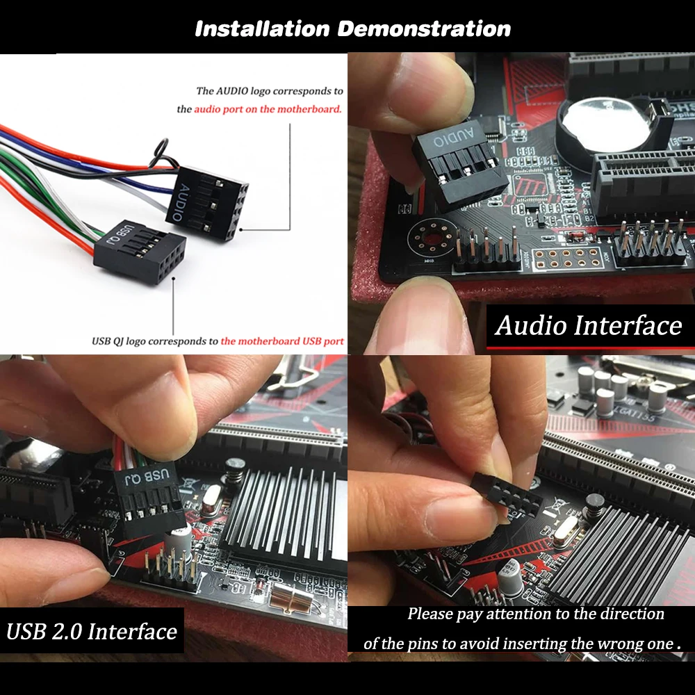 USB-кабель для наушников и микрофона 6 8/7 4/7 8 см 1 комплект