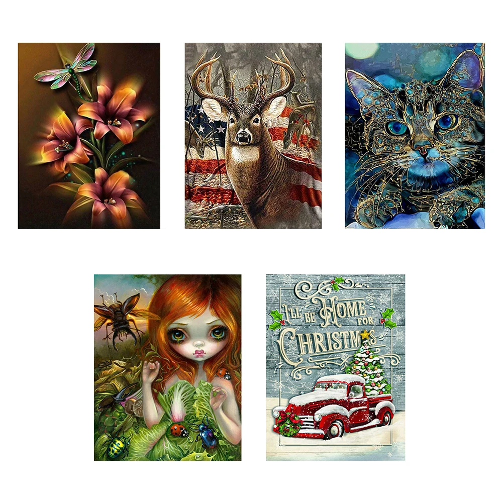 

Абстрактная алмазная живопись «сделай сам» Стразы, полная квадратная картина для украшения комнаты, мозаика, картина, вышивка, домашний декор, художественное ремесло