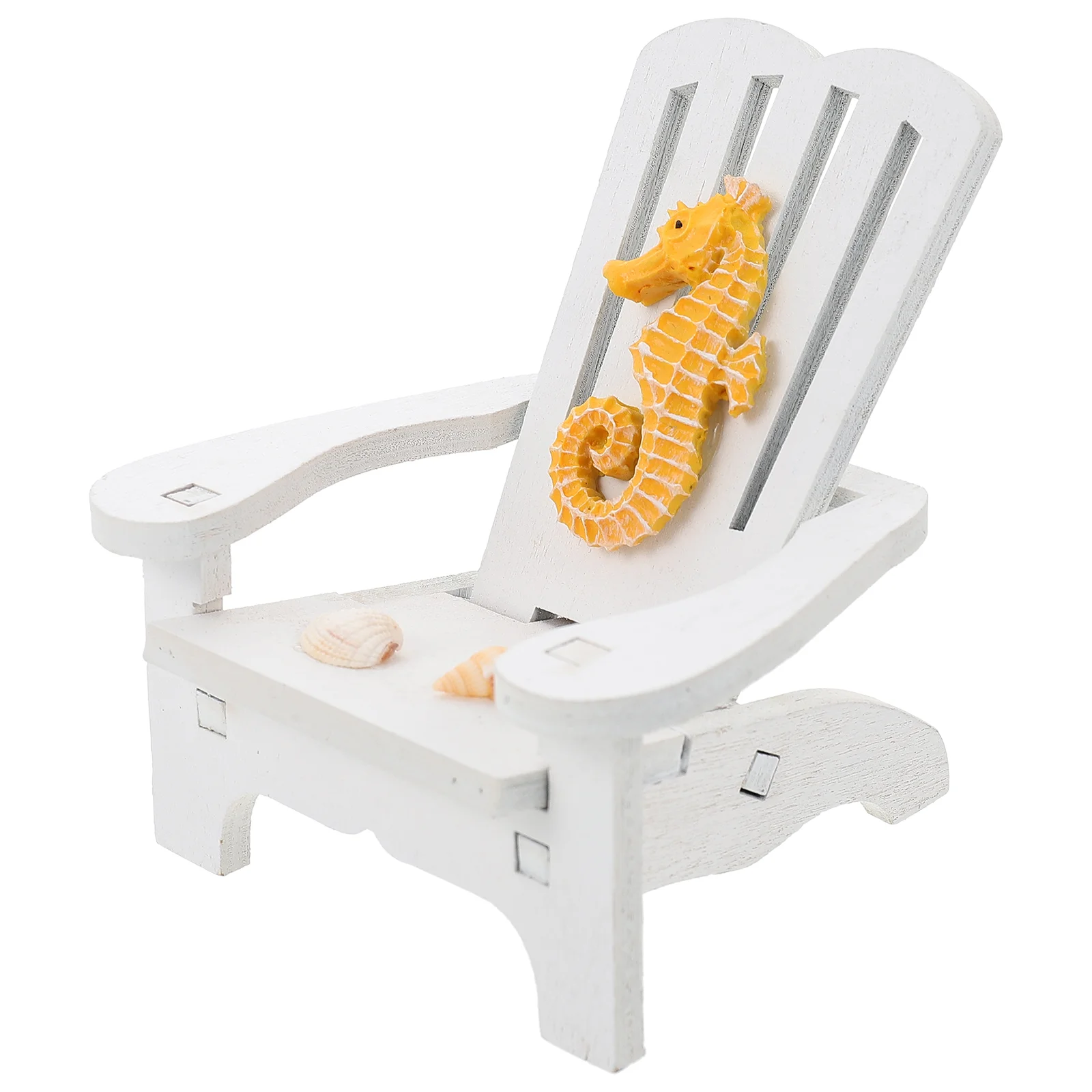 

Chair Beach Mini Miniature Nautical Model Wooden Decor Ornaments Decoration Mediterranean Chairs Ornament Furniture Ocean